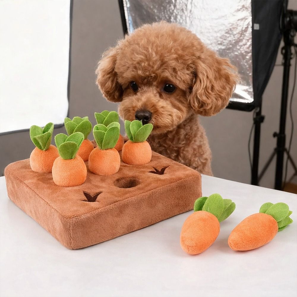 แผ่นรองดมกลิ่นแครอทบรรเทาความเ - Dog Puzzle Feeder Toy บทวิจารณ์และราคา