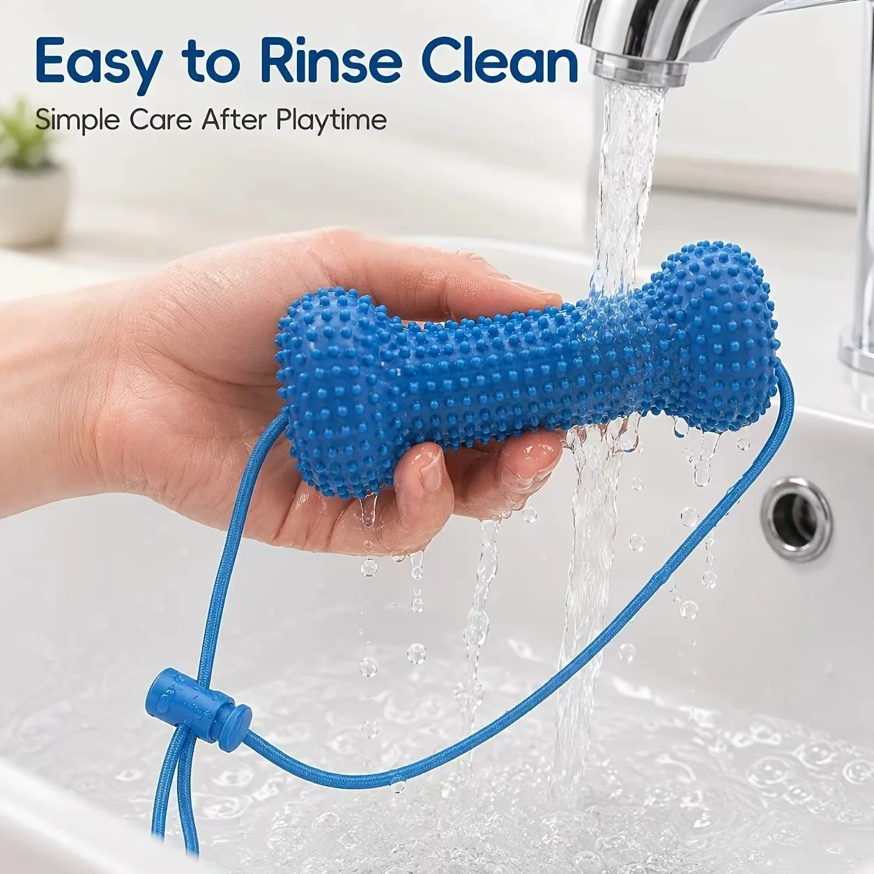 ของเล่นสำหรับสุนัขแบบใช้ซ้ำได้ - Teeth Cleaning Dog Chew Bone บทวิจารณ์และราคา