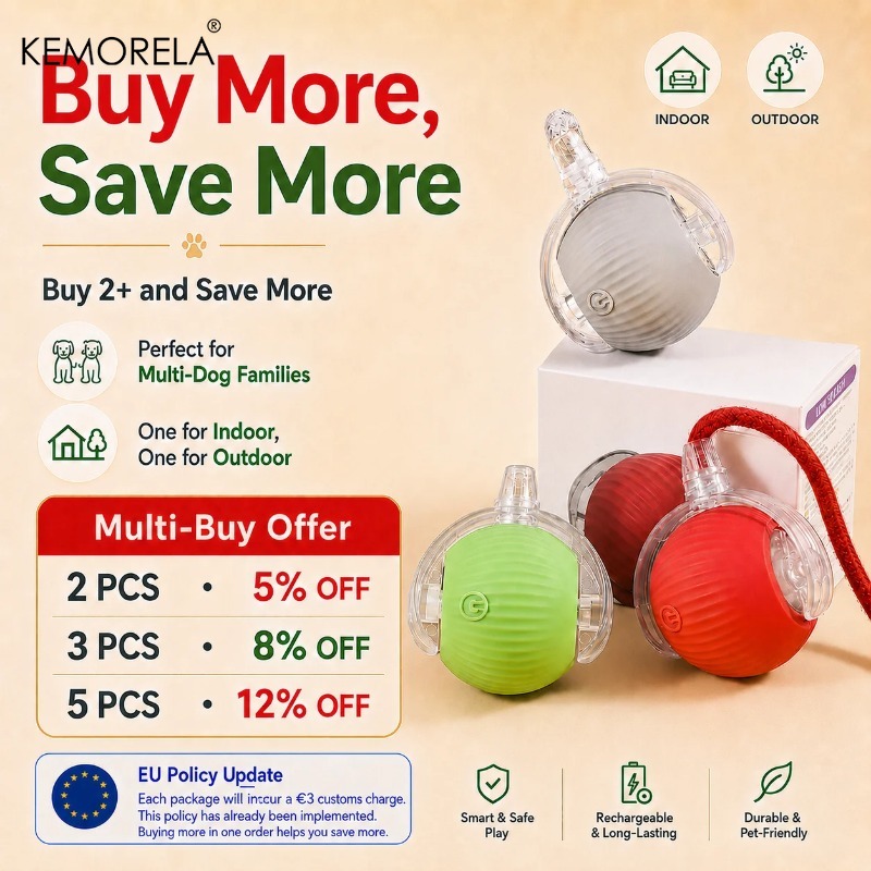 ของเล่นลูกบอลอัจฉริยะสำหรับสุน - Automatic Moving Dog Ball บทวิจารณ์และราคา