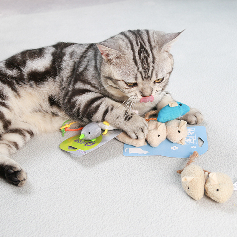 ของเล่นแมว ตุ๊กตาหนูจำลอง พร้อ - Catnip Interactive Plush Mouse บทวิจารณ์และราคา