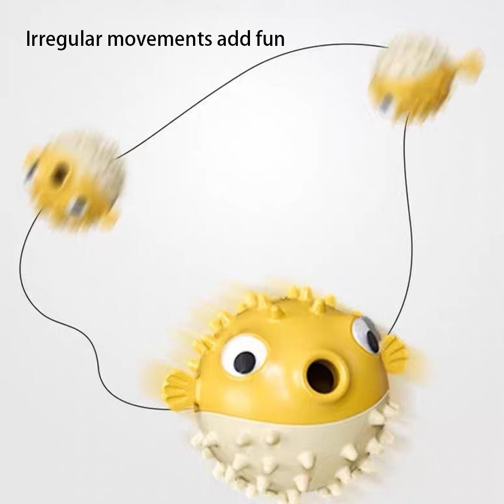 ของเล่นสุนัขปลากระโดด ลูกบอลรั - Rubber Treat Dispensing Dog Toy บทวิจารณ์และราคา